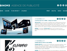 Tablet Screenshot of agence-binome.fr